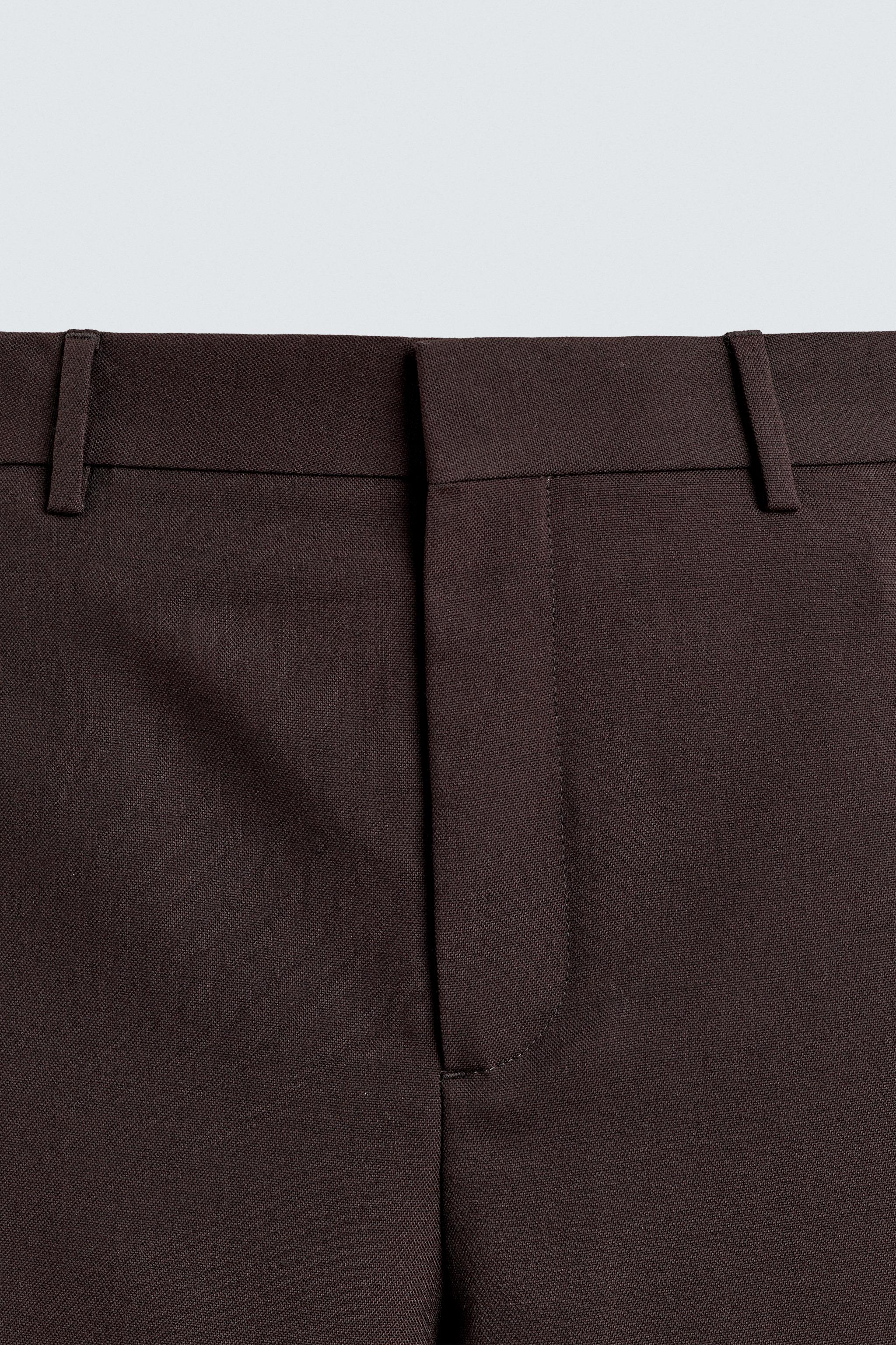 WOOL BLEND SUIT PANTS